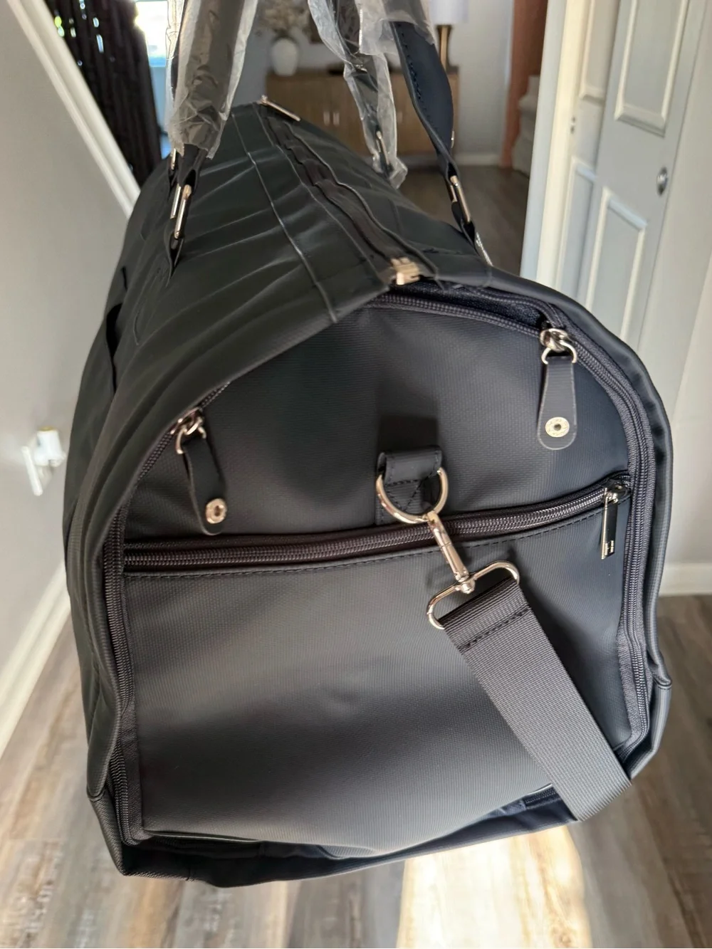 Hotel Collection Navy Duffel Carry On Garment Bag
